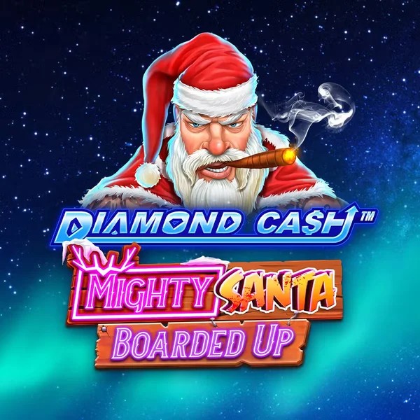 Diamond Cash Mighty Santa Boarded Up online game logo by Greentube on ggranawincasino.com