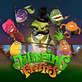 Jumping Fruits online game logo by Wazdan on ggranawincasino.com