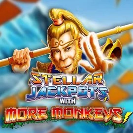 Stellar Jackpots with More Monkeys logo by Lightning Box Game at Granawin Casino