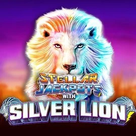 Stellar Jackpots with Silver Lion slot icon by Lightning Box Game, available at Granawin Casino